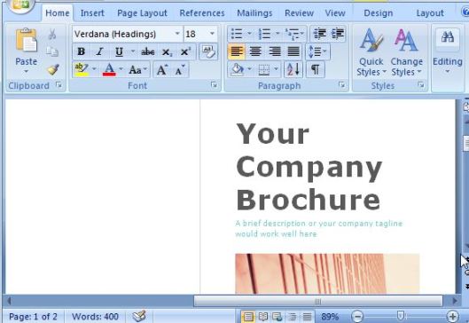 Brochure Maker Template for Microsoft Word