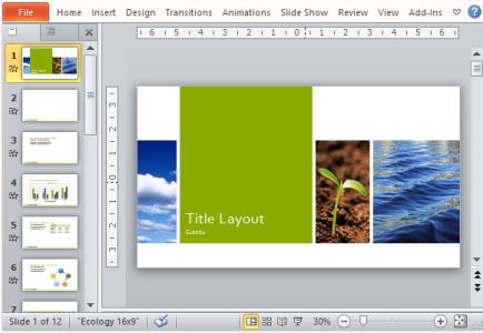 Nature Photo Presentation Template for PowerPoint
